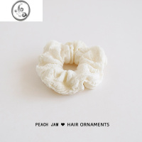 JiMi蓬蓬的温柔~法式银色发圈大肠圈气质女扎头发绳韩国ins发饰头绳