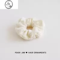 JiMi蓬蓬的温柔~法式银色发圈大肠圈气质女扎头发绳韩国ins发饰头绳