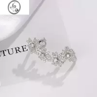JiMi简约花朵耳夹无耳洞女2023新款轻奢小众设计感高级耳骨夹时尚耳饰