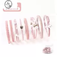 JiMi韩国头绳Ins可爱少女网红小橡皮筋扎头发绳皮套简约头饰森系发圈