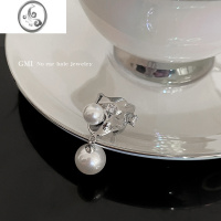 JiMiGMI珍珠锆石无耳洞耳夹女款原创设计高级感耳环冷淡风耳饰耳骨夹