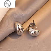 JiMi银色金属蚊香盘耳夹女无耳洞轻奢高级感小众甜酷无洞耳饰金色耳环