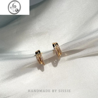 JiMi精致小巧!无耳洞耳夹简约耳饰女耳钉夹高级感气质耳圈小众蚊香盘