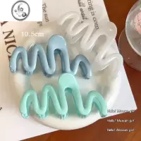 JiMi缤纷夏日~果冻感彩色ins风抓夹女后脑勺盘发鲨鱼夹大号发量多发卡