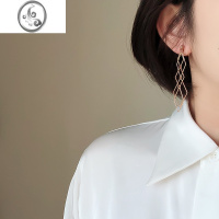 JiMi高级感蚊香盘耳夹长款无耳洞复古港味显脸瘦气质适合圆脸超仙耳环