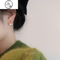 JiMi「甜系少女」爱心蝴蝶结蚊香盘耳夹女无耳洞无痛耳环精致百搭耳饰