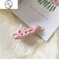 JiMi可爱奶酪星星发夹ins少女系甜美鸭嘴夹刘海夹碎发卡子前额对夹子