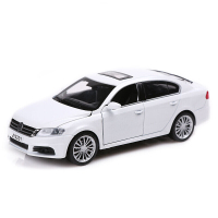 合金车模型大众朗逸途观汽车模型摆件儿童玩具声光回力小汽车男孩玩具 大众朗逸-白