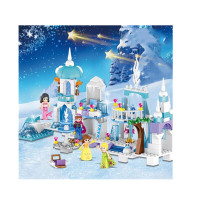 兼容乐高积木拼装女孩系列玩具爱莎公主城堡冰雪奇缘玩具7-8-10岁 冰雪小城堡四合一
