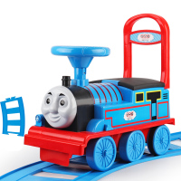 越诚托马斯小火车套装轨道儿童玩具车可坐人男孩电动汽车火车轨道车1-3岁童车 圣诞节 滑行学步车可坐人