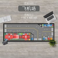 大号加长鼠标垫绒面键盘垫笔记本电脑垫儿童卧室地垫交通道路桌垫 飞机场 其它尺寸