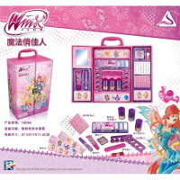 叶罗丽化妆品玩具捷雅妮彩妆手提箱眼影盒公主套装儿童美甲过家家 俏佳人手提柜