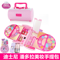 芭比儿童化妆品公主彩妆盒套装小女童女孩手提箱玩具娃娃 潘多拉手提包