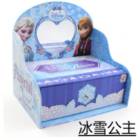 亿奇儿童化妆品女孩指甲贴纸贴片美甲彩妆盒化妆盒过家家玩具套装 亿奇抽屉式彩妆盒冰雪公主