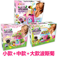亿奇梦幻花园神奇魔法豆种子种植牵牛花儿童迷你盆栽手工玩具 全套梦幻花园大中小3个款式