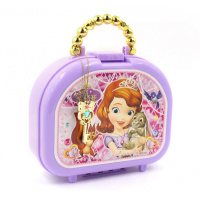 公主化妆车女孩彩妆盒儿童装扮化妆品手提箱套装过家家玩具 苏菲亚手提美甲盒