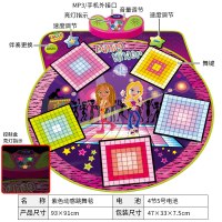 女男孩幼儿童早教音乐游戏垫发光跳舞毯宝宝运动玩具生日 动感跳舞毯[可外接手机+控制盒指示灯]