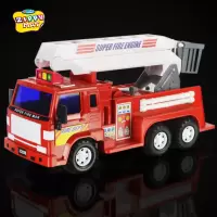 新菱大号惯性工程车儿童模型玩具汽车大型云梯车消防车救火车模型