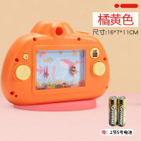 儿童照相机仿真拍照玩具宝宝卡通早教女孩男孩2-3-4-5岁6小孩 声光音乐照相机--浅橘