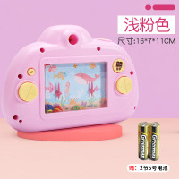 儿童照相机仿真拍照玩具宝宝卡通早教女孩男孩2-3-4-5岁6小孩 声光音乐照相机--浅粉