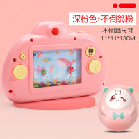 儿童照相机仿真拍照玩具宝宝卡通早教女孩男孩2-3-4-5岁6小孩 照相机深粉+不倒翁粉