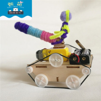 坦克车 科技小发明小制作diy材料包 学生科技课手工作业 拼装玩具 坦克车+电池材料包