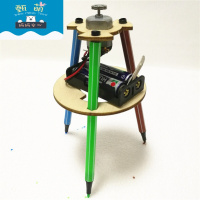 坦克车 科技小发明小制作diy材料包 学生科技课手工作业 拼装玩具 电动涂鸦笔+电池材料包