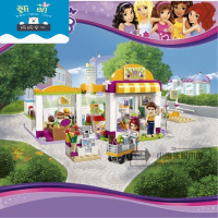 兼容乐高积木女孩好朋友小颗粒拼装玩具冒险营地树屋 41122 心湖城超级市场