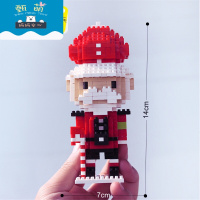 英国士兵 小颗粒兼容nanoblocks积木玩具拼装游戏 大#圣诞老人小兵450粒