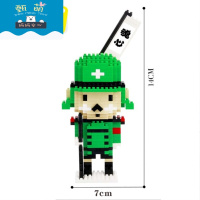 英国士兵 小颗粒兼容nanoblocks积木玩具拼装游戏 大号日本小兵488粒