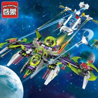 启蒙积木legao玩具星球争霸追捕外星指挥官拼装6男孩子8-10岁