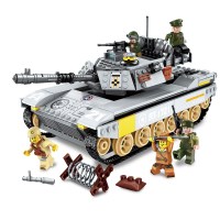 启蒙积木legao玩具 男孩子拼装系列模型雷霆使命坦克兵团出击3206 霸王坦克出动（482片）