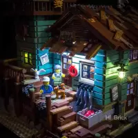 HiBrick灯饰 渔夫小屋 适用乐高21310积木 Ideas LED灯光灯具配灯 请注意：仅售灯饰，不含积木