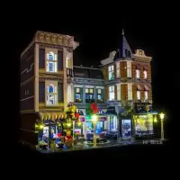 HiBrick灯饰 城市中心广场 适用乐高10255创意街景积木 LED灯光 请注意:仅售灯饰,不含积木