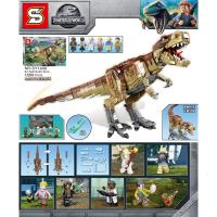 巨型霸王龙恐龙高难度男孩成人积木玩具模型手办新年1406