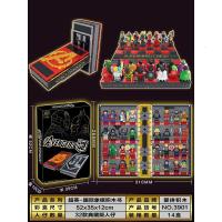 S牌6579冰雪书册冰雪奇缘艾莎收藏书册蜘蛛侠春节手册积木 超级英雄国际象棋