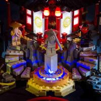 HiBrick灯饰 幻影忍者空术神庙村 适用乐高70751积木 LED灯光灯具 请注意:仅售灯饰,不含积木