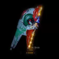 HiBrick灯饰 适用乐高75060奴隶一号星球大战UCS积木 LED灯光灯具 请注意:仅售灯饰,不含积木
