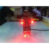 适用乐高人仔配置 钢铁侠LED灯效 发光零件 武器/发射器/ 红色(不含人仔)