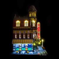 HiBrick灯饰 兼容乐高10182转角咖啡厅街景积木 LED灯光灯具配灯 请注意:仅售灯饰,不含积木