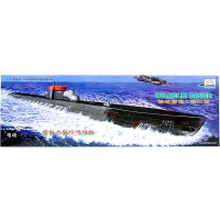 小号手军事模型小号手舰船 1/144二战德国U型潜艇改型81202电动自动沉浮船模