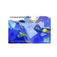 小号手模型 01331 1:144 美国YF-22闪电二式战机猛禽战斗机军事模型飞机航模