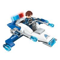 启蒙1601-1604星际探险外星人积木拼装积木四款混装儿童男孩子玩具儿童 生日 1601-4中盒