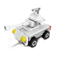 启蒙积木 插片玩具小积木儿童拼插积木 拼装积木 军事系列 儿童玩具生日 沃尔基 全套四款