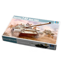小号手军事拼装模型1/35苏联T62中型坦克1962年型带金属炮管00376 模型胶水油漆3瓶