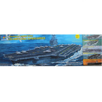 小号手1:500航空母舰系列 尼米兹级(五合一)静态船模05201电动拼装模型05203 05201+胶水