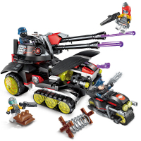 启蒙积木儿童拼插拼装积木玩具军事科技模型玩具男孩2713科技时代5男孩拼装玩具特警2722 激光镭射炮2715