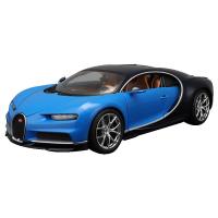 1:18布加迪车模chiron仿真合金汽车模型生日静态凯龙跑车摆件 蓝色
