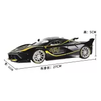 1:18法拉利车模FXXK赛车合金仿真静态摆件汽车模型男友收藏 黑色