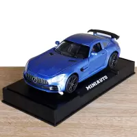 1:32奔驰GT跑车车模合金仿真回力声光汽车模型车可开儿童玩具车 1:32奔驰GT~蓝色